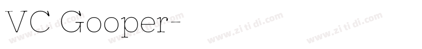 VC Gooper字体转换